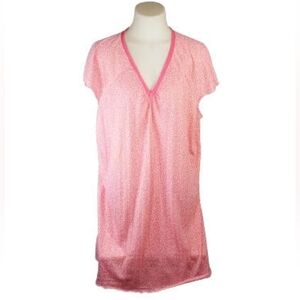 PINKK Orange White Nightgown Sz 1X